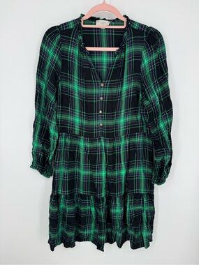 LOFT | Dresses | Loft Nwt Dot Stripe Flounce Sweatshirt Dress